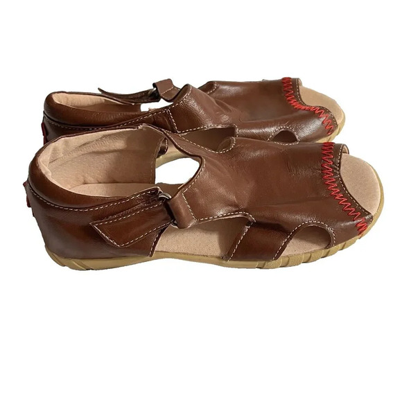 Livie And Luca Other - Livie And Luca Brown Sandal Kids Stego Tod Toffee Sz 13 Preppy Unisex Comfort